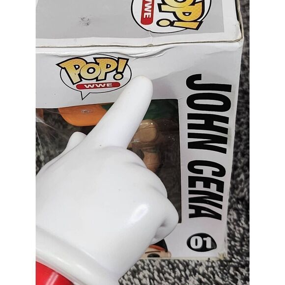 Funko Pop! WWE - John Cena #01 WWE Superstar Green Orange Hat #A2 - Picture 5 of 11